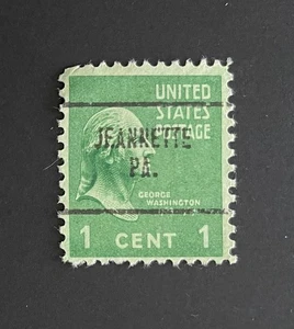 Jeannette, Pennsylvania Type 704 Precancel - 1 cent Prexie - U.S. #804 - PA - Picture 1 of 1
