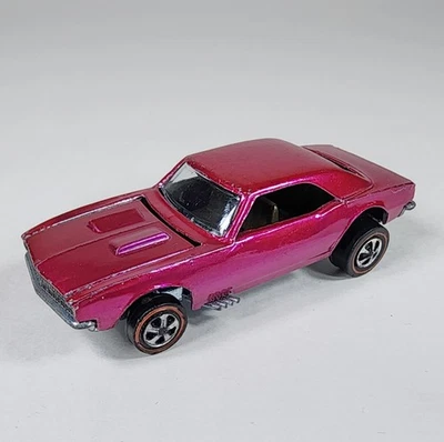 Hot Wheels Redline US 1967 Camaro personalizzata rosa crema 1968 NON RESTAURATA RARA! - Immagine 1 di 4
