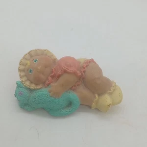 Cabbage Patch Kids Baby Laying Mini PVC Figure Vintage CPK 1985 2408A2 - Picture 1 of 6