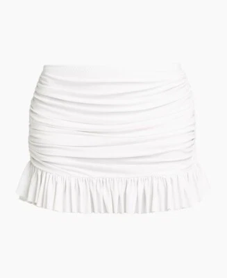 Norma Kamali 白色 Ritchie 底裙微型迷你高腰版型 S 码 — 第 1/4 张图片