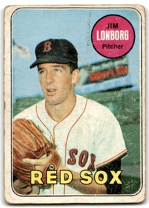 1969 TOPPS JIM LONBORG BOSTON RED SOX #109 - Picture 1 of 2