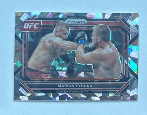 2023 Panini Prizm UFC #7 Marcin Tybura Cracked Ice Prizm