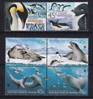 Aat83 Australian Antarctic Territory 2001 Penguins Se Tenant Pair And Wwf Leopar