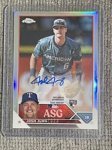 Josh Jung RC ASG Auto Refractor 2023 Topps Chrome Update Tex Rangers