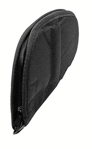 Black Thick Padded Concealed Pistol Case Hand Gun Pouch Mag Bag Lock & Key - Picture 1 of 1