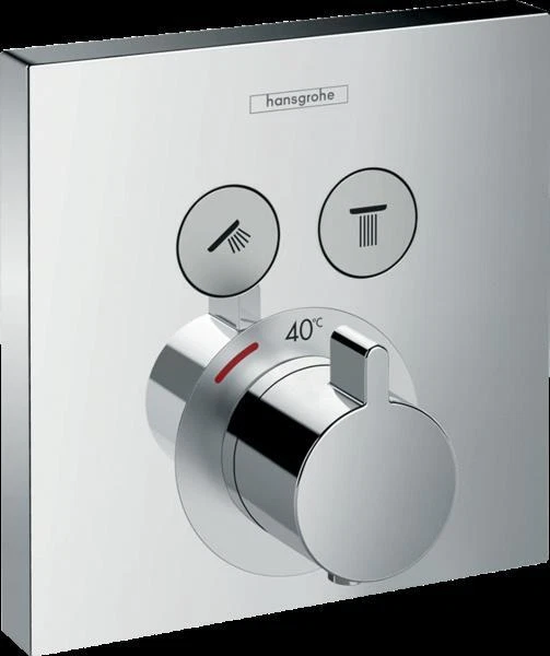 Détails sur Hansgrohe Mitigeur thermostatique ShowerSelect pour 2 sorties