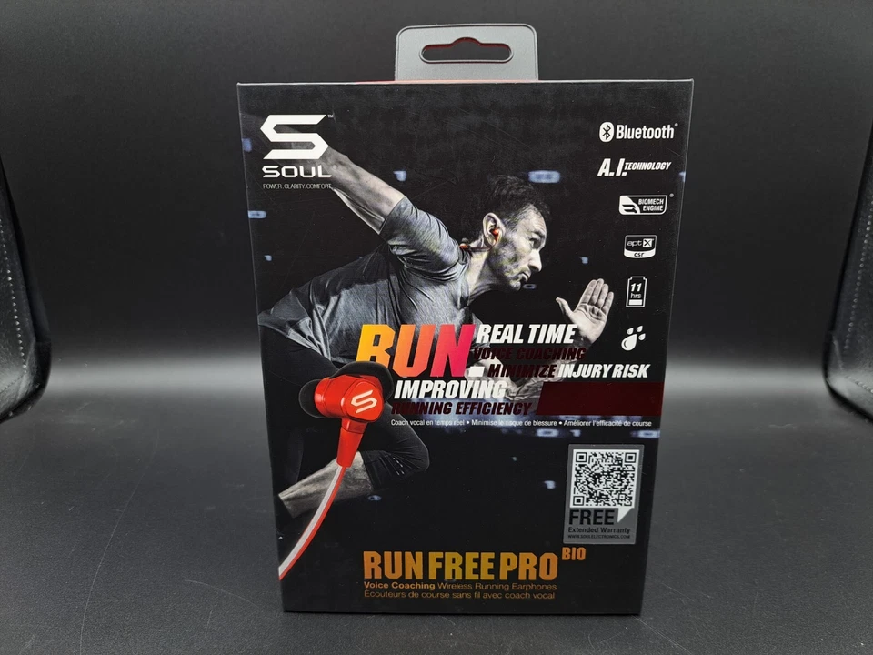 Auriculares Soul: Run Free Pro Bio (rojo pasión) Foto 1 de 4