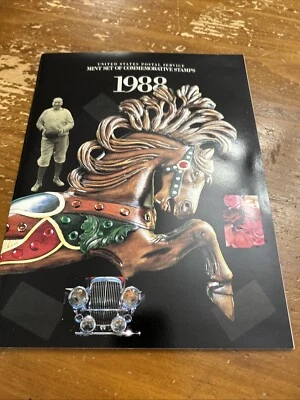 USPS 1988 stamp book with complete year set MNH  - Image 1 of 4