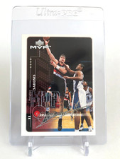 Arvydas Sabonis Upper Deck MVP and the Card Silver Script Trail Blazers