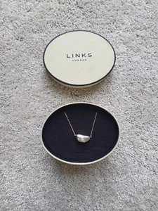 LINKS of London Pendant Necklace Pebble Chain Genuine Sterling Silver - Picture 1 of 7