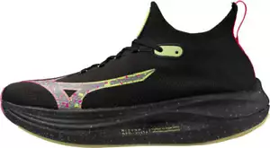 Mizuno Neo Vista Running Shoes Black Cushioned Comfort Sports Training Trainers - Picture 1 of 7