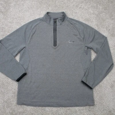 Greg Norman Tasso Elba Sweatshirt Mens Small Gray PlayDry 1/4 Zip Golf Pullover - Image 1 of 4