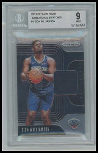 2019-20 Panini Prizm #SS-ZWL Zion Williamson Sensational Swatches BGS 9 - Picture 1 of 2