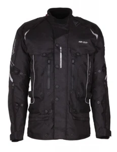 Modeka Flagstaff Evo Noir Hommes Moto Jaquette Touring - Picture 1 of 2