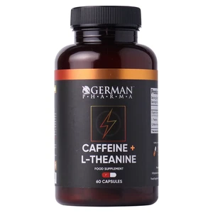 Caffeine + L-Theanine Supplement | 60 Capsules | Boost Mental Focus & Clarity - Picture 1 of 5