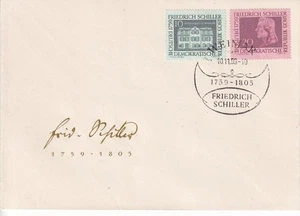 DDR FDC 733-4 SC 467-8 Friedrich Schiller - Picture 1 of 1