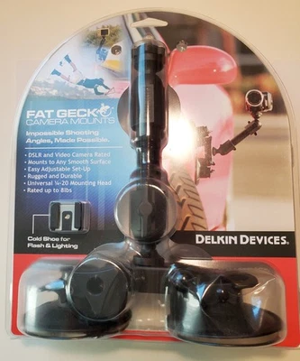 Delkin Devices Fat Gecko Doble Succión DSLR Cámara Montaje - TOTALMENTE NUEVO Foto 1 de 2