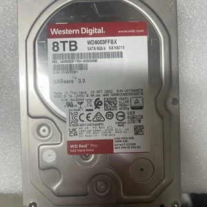 Not Working Western Digital WD Red Pro NAS HDD WD8003FFBX 8TB - Afbeelding 1 van 3