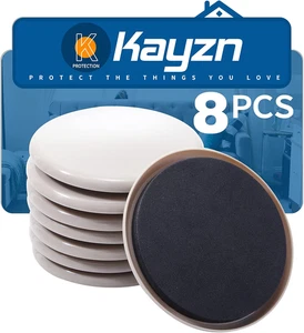 Möbelgleiter für Teppich, 8 Stück 5" Runde Möbel Umzug Pads, Schwerlast F - Bild 1 von 12