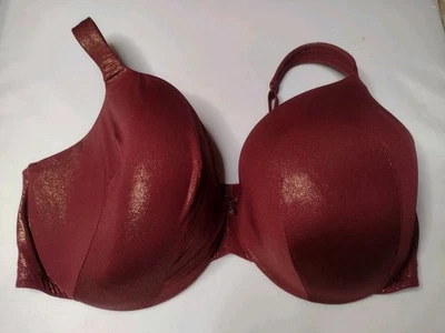 Sujetador Cacique Ligeramente Forrado Cobertura Completa 42DDD Metálico Con Aros Camiseta D Foto 1 de 3