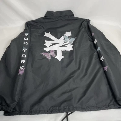 Chaqueta Zoo York Para Hombre Grande Negra Cortavientos Ligera Monopatín Sin Capucha E Foto 1 de 4