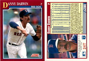 Danny Darwin 1991 Score Rookie & Traded Baseball 24T  Boston Red Sox