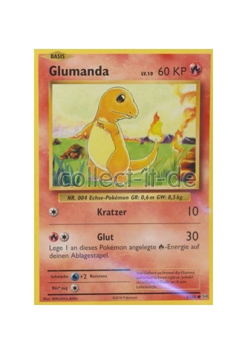 Pokemon - Evolution  9/108 Glumanda - Bild 1 von 1