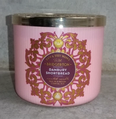 BBW Netflix Bridgerton леди Danbury Shortbread 3 фитиля свеча 14,5 унций миндаль - Изображение 1 из 2