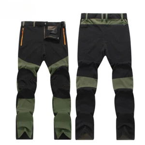 Men Hiking Pants Fishing Trousers Trekking Quick Dry Outdoor Elastic Fabric New - Picture 1 of 20
