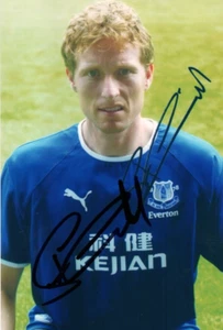 EVERTON: SCOTT GEMMILL SIGNED 6x4 PORTRAIT PROMO/PHOTO+COA - Picture 1 of 1