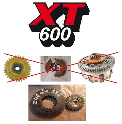 Par de engrenagens de metal bomba de óleo YAMAHA XT 600 - Imagem 1 de 4