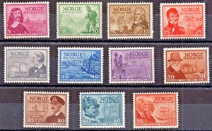 Norway (1947) - Scott # 279 - 289,    MNG - Picture 1 of 1