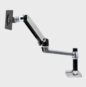 Bras de moniteur de bureau Ergotron 45-241-026 LX avec rallonge 9" (aluminium poli) - Photo 1/6