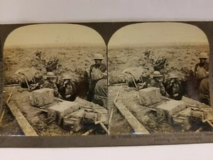 Keystone View Co. Scots Entrenched And Cheerily Awaiting A Counter-attack Card - Picture 1 of 3