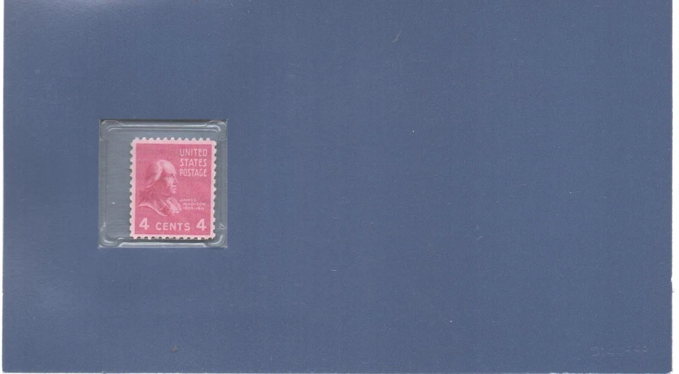 US 4 Cent James Madison 1938, Scott #808 Stamp, MNH Vintage - Image 1 of 1