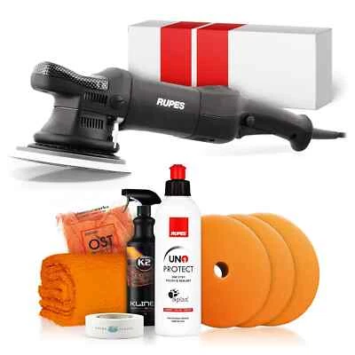 SHINY FREAKS Lucidatrice eccentrica Rupes BigFoot LHR 21ES 150 mm + lucidatura Rupes 8 pezzi