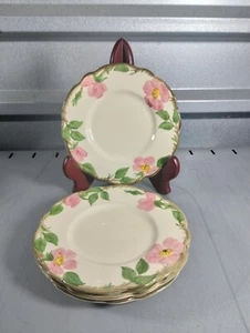 Vtg Franciscan Desert Rose 6 1/4" Bread/Butter Plates USA Set Of 4 - Picture 1 of 4