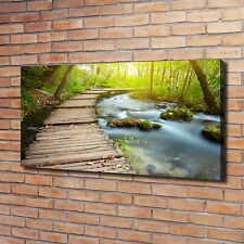Leinwandbild Kunst-Druck 120x60 Bilder Landschaften Weg am Fluss