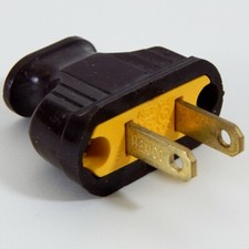 Early Electric Style Brown Bakelite Plug