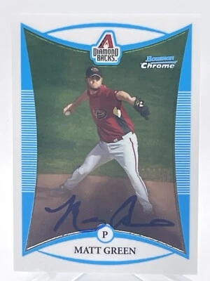 Matt Green 2008 Bowman Chrome #BCP266 Autograph Rookie Card Auto RC - Image 1 of 2