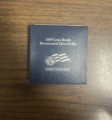 2009 U.S. Mint Louis Braille Bicentennial - w/Box & COA - Image 1 of 4