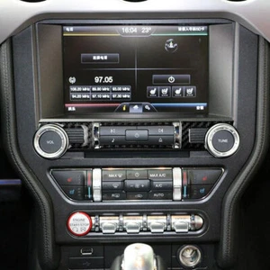 4x Carbon Fiber Center Console CD Switch Button Cover For Ford Mustang 2015-2019 - Imagen 1 de 8
