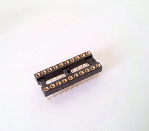 19 x Präzisionsfassungen und-stecker für DIL-IC/ 20-polig-RM 2,54 mm - vergoldet - Bild 1 von 1