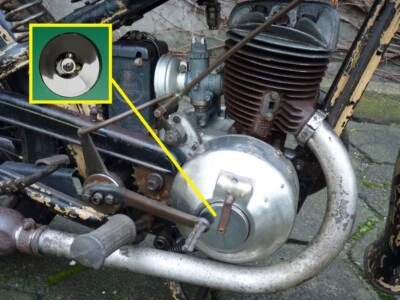 Tapa de máquina de luz pequeña para DKW SB 200, 250, 350, 500, para dinamo de disco Foto 1 de 4