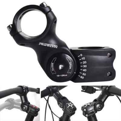 Fahrrad Ahead Vorbau Alu verstellbar 90/110/130mm, 31,8mm 25,4 mm Lenkerklemmung - Bild 1 von 4