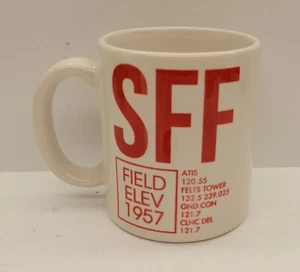 Taza de café RARA Spokane Felt's Field Airport SFF - Hecha en EE. UU. - Imagen 1 de 4
