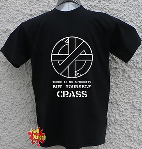 T-Shirt CRASS There Is No Authority But Yourself Punk Anarchy Retro alle Größen - Bild 1 von 3