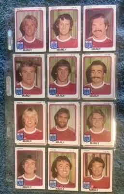 1981 NSWRL SCANLENS BUBBLEGUM MANLY RUGBY LEAGUE TRADING CARDS [Condition varies - image 1 of 2
