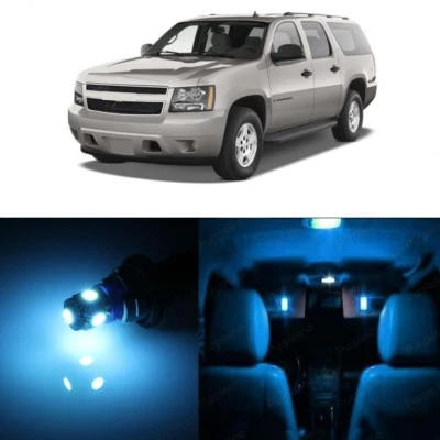 12 luces interiores LED azul hielo para Chevy Chevrolet Suburban 2007-2014 + herramienta Foto 1 de 4