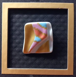 ♥︎Vintage♥︎Rosenthal♥︎Studio-Line Porzellan Brosche♥︎Johan van Loon♥︎80er♥︎ - Bild 1 von 4